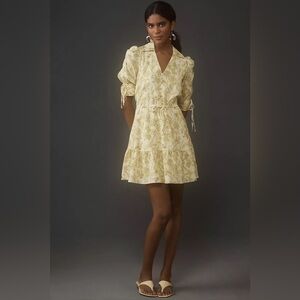 NWT Size L - Hutch Short-Sleeve Collared Mini Dress